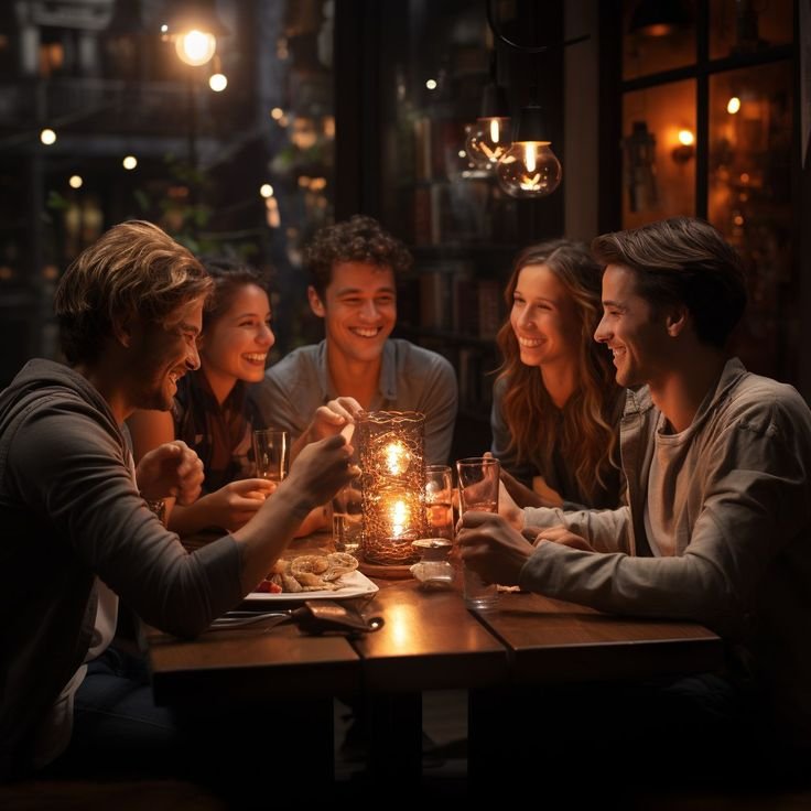 Guests enjoying dinner together at foodinfin